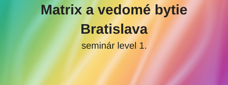level 1 - Matrix a vedomé bytie, Bratislava
