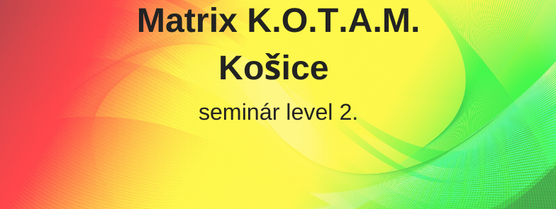 level 2 - Matrix K.O.T.A.M., Košice - ZRUŠENÉ z dôvodu vládnych opatrení